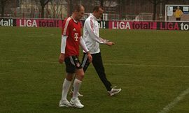 Robben se antreneaza